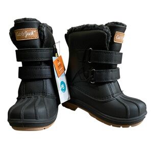 Cat & Jack black waterproof kids boots